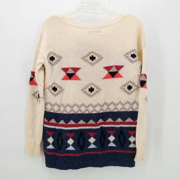 AEO Western Wool Blend Drop Shoulder Sweater S - Picture 6 of 6